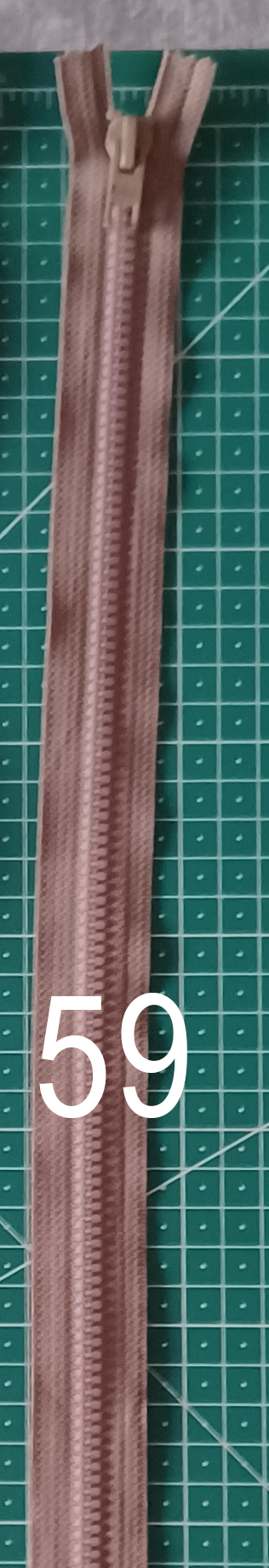 Dragkedja artikel 59, beige